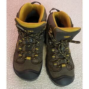 Keen Women Brown/Black Durand II Mid Waterproof Hiking Boots SZ 7 MADE USA